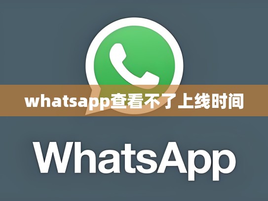 whatsapp查看不了上线时间