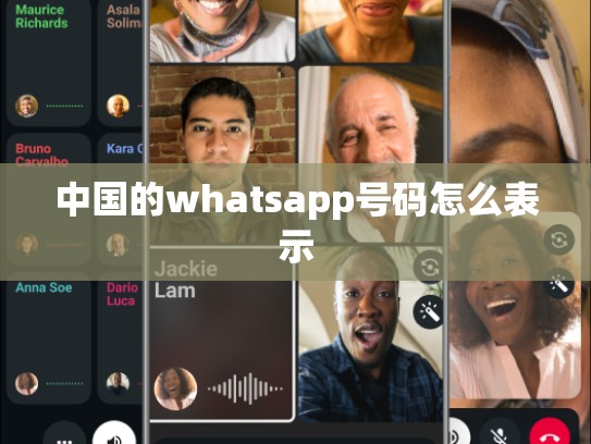 中国的whatsapp号码怎么表示