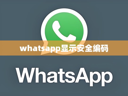 whatsapp显示安全编码