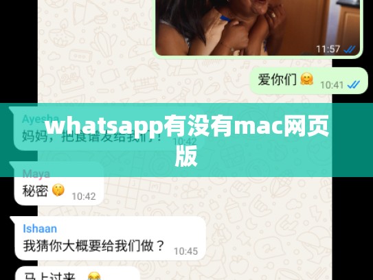 whatsapp有没有mac网页版
