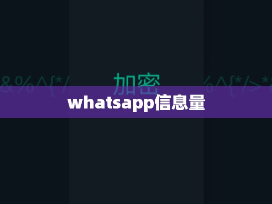 whatsapp信息量
