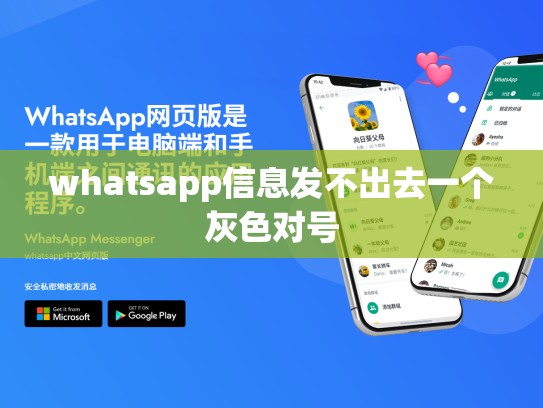 whatsapp信息发不出去一个灰色对号