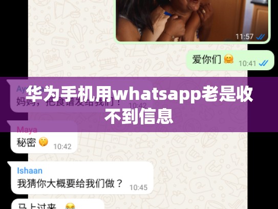 华为手机用whatsapp老是收不到信息
