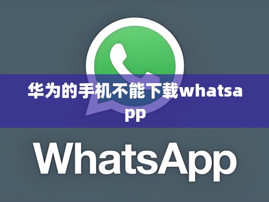 华为的手机不能下载whatsapp