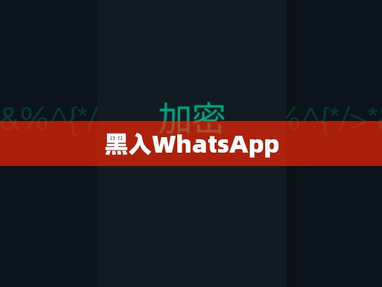 黑入WhatsApp
