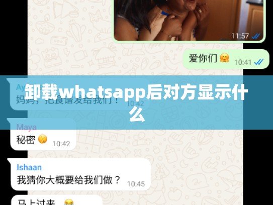 卸载whatsapp后对方显示什么