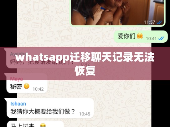 whatsapp迁移聊天记录无法恢复