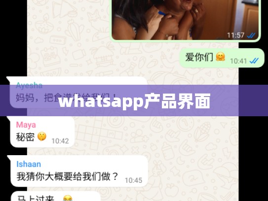 whatsapp产品界面