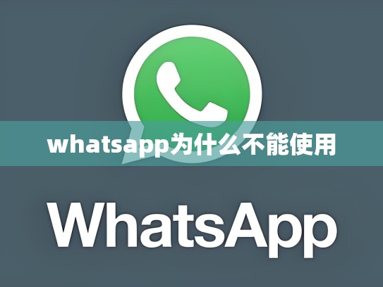 whatsapp为什么不能使用