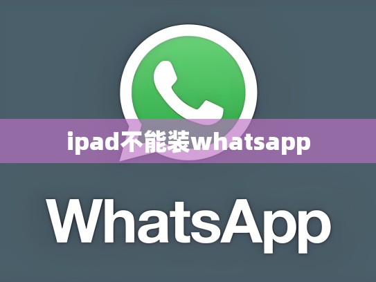 ipad不能装whatsapp