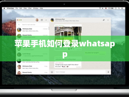 苹果手机如何登录whatsapp