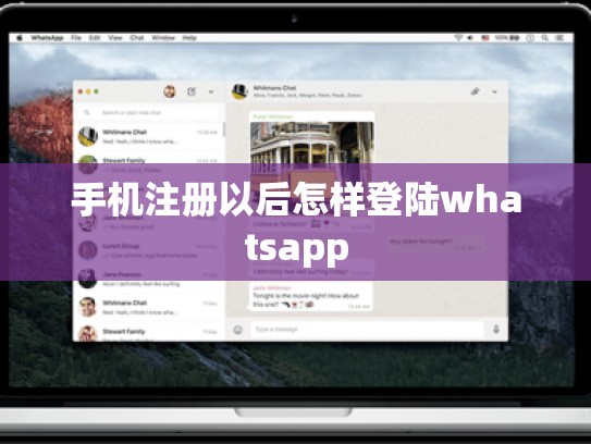 手机注册以后怎样登陆whatsapp