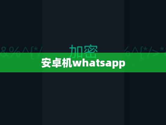 安卓机whatsapp