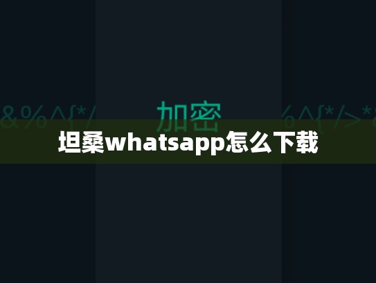 坦桑whatsapp怎么下载