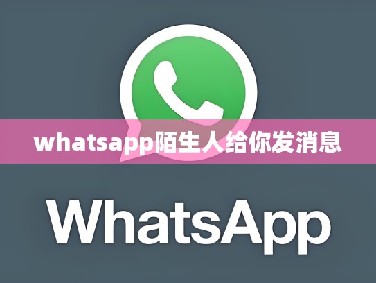 whatsapp陌生人给你发消息