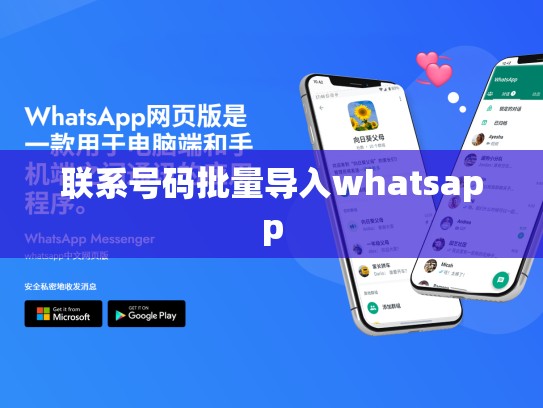 联系号码批量导入whatsapp