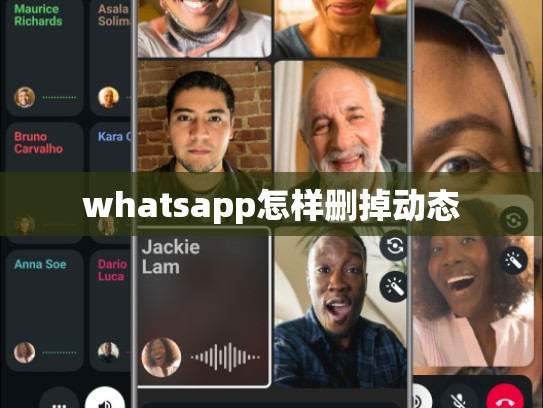 whatsapp怎样删掉动态