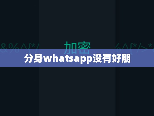 分身whatsapp没有好朋