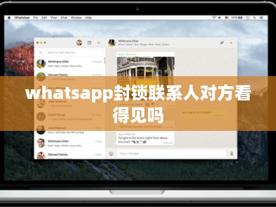 whatsapp封锁联系人对方看得见吗