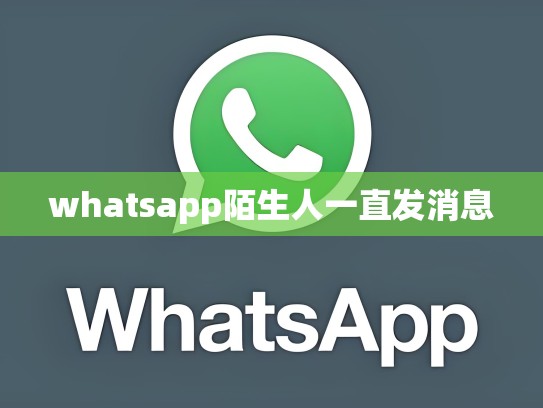 whatsapp陌生人一直发消息