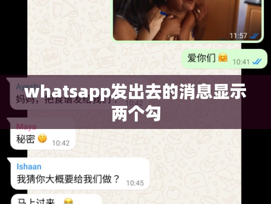 whatsapp发出去的消息显示两个勾