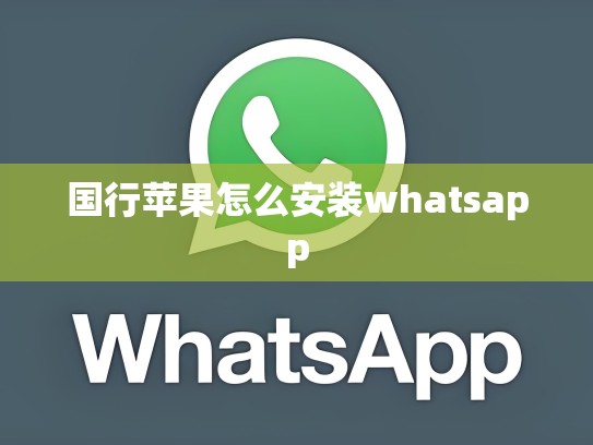 国行苹果怎么安装whatsapp