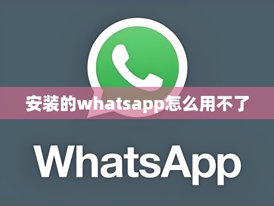 安装的whatsapp怎么用不了