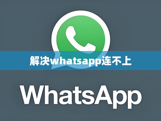 解决whatsapp连不上