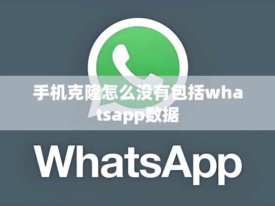 手机克隆怎么没有包括whatsapp数据