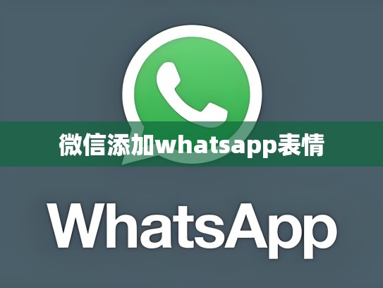 微信添加whatsapp表情