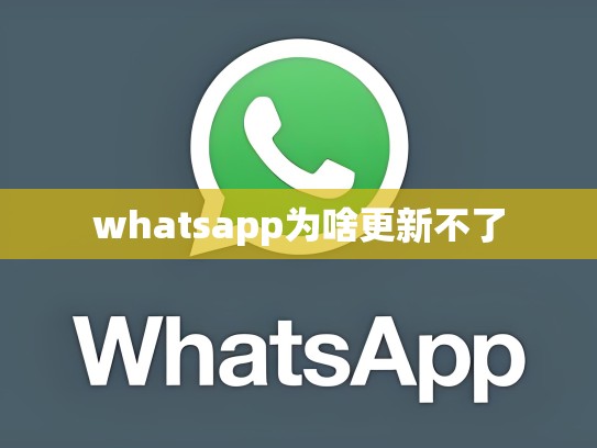 whatsapp为啥更新不了