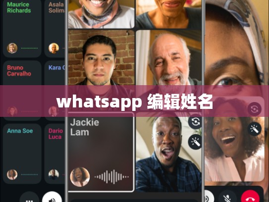 whatsapp 编辑姓名