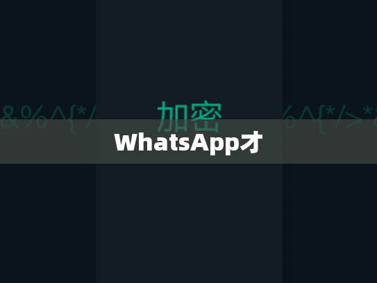 WhatsApp才