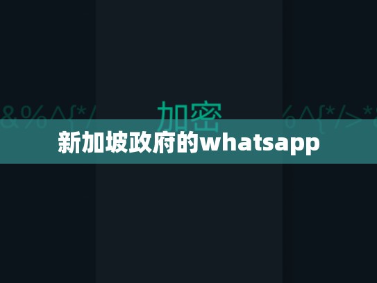 新加坡政府的whatsapp