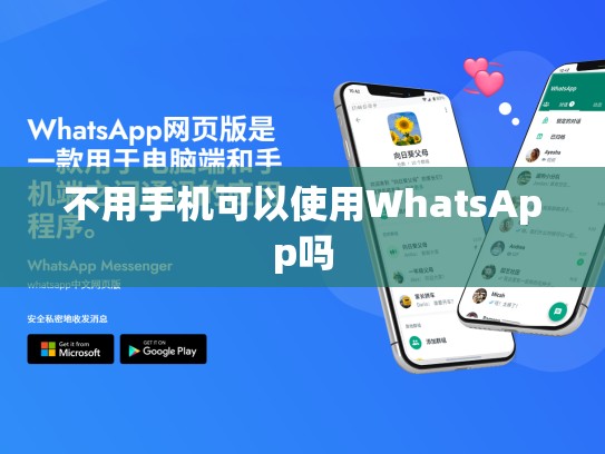 不用手机可以使用WhatsApp吗