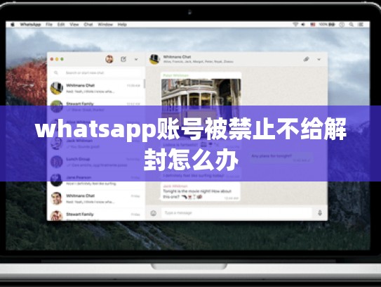 whatsapp账号被禁止不给解封怎么办