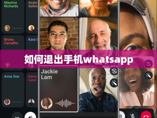 如何退出手机whatsapp