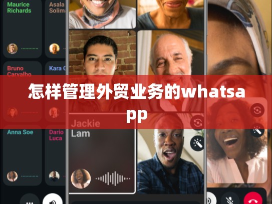 怎样管理外贸业务的whatsapp