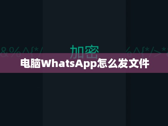 电脑WhatsApp怎么发文件