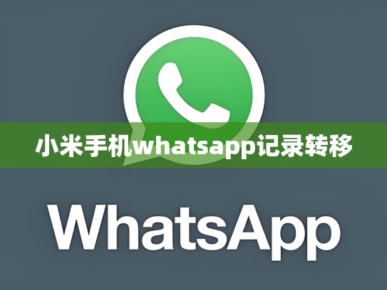 小米手机whatsapp记录转移