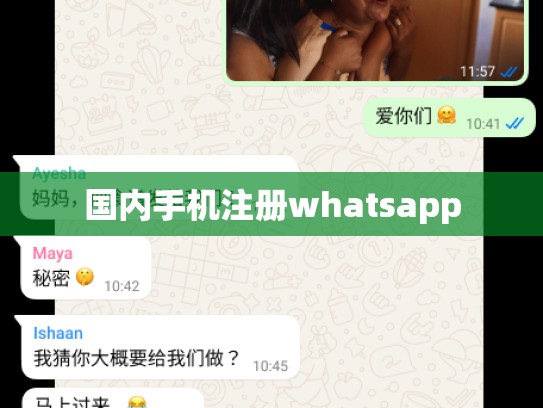 国内手机注册whatsapp