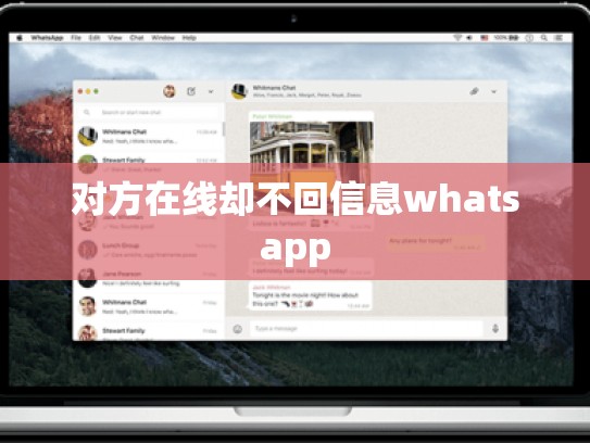 对方在线却不回信息whatsapp