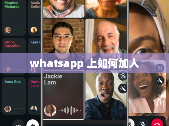 whatsapp 上如何加人