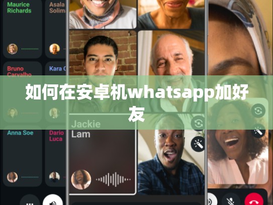 如何在安卓机whatsapp加好友