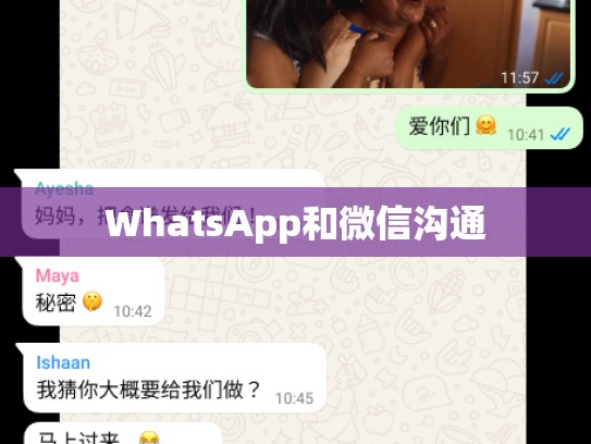 WhatsApp和微信沟通