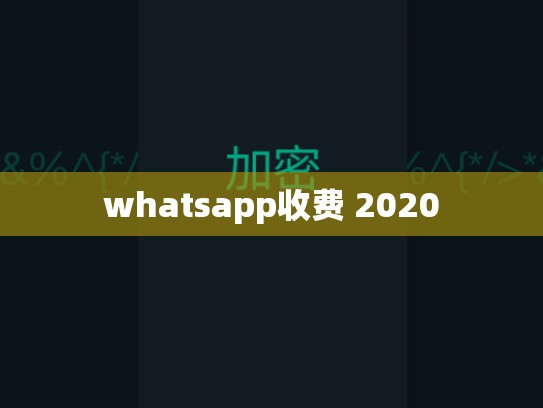 whatsapp收费 2020
