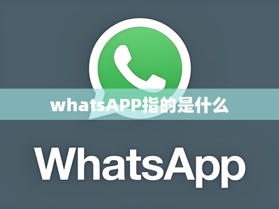 whatsAPP指的是什么