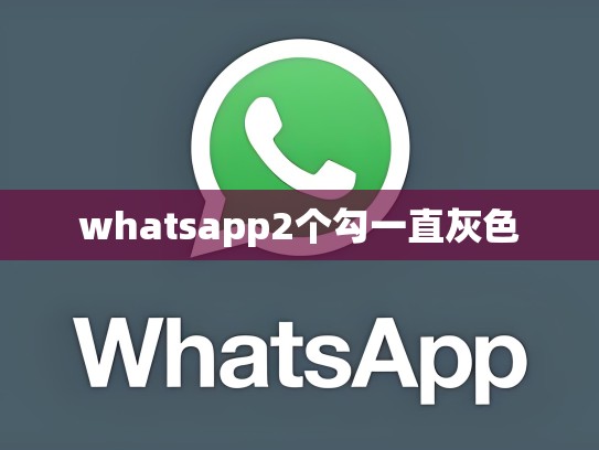 whatsapp2个勾一直灰色