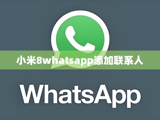 小米8whatsapp添加联系人