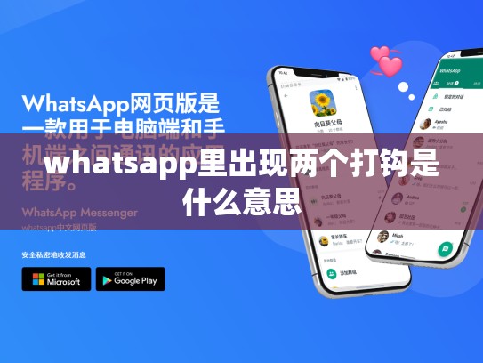whatsapp里出现两个打钩是什么意思